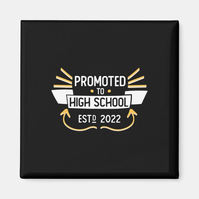 Promoted To High School Graduation 2026 Funny Stud Magnet (Front)