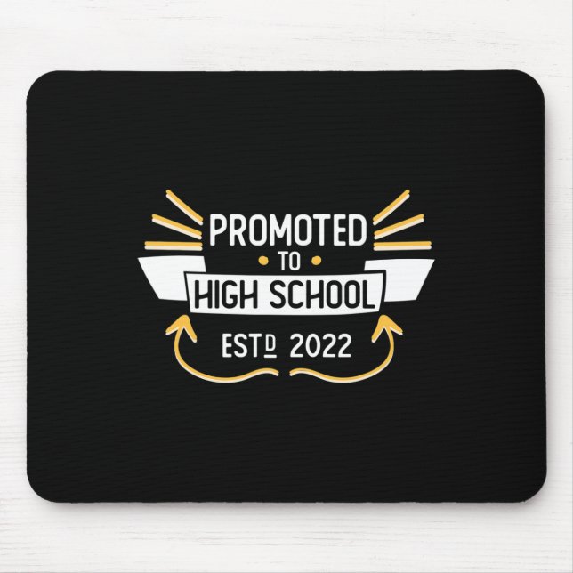 Promoted To High School Graduation 2026 Funny Stud Mouse Pad (Front)