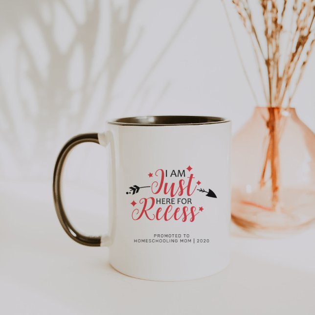 Promoted to Homeschooling Mum | Funny Quote Mug (Creator Uploaded)