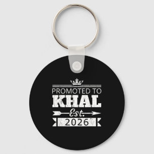 Promoted to khal est 2026 new uncle reveal vintage key ring