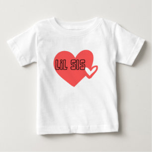 Promoted to Lil sister Matching Sibling Baby T-Shirt