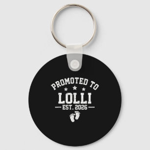 Promoted To Lolli Est 2026 Baby Announcement Key Ring