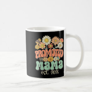 Promoted to mama 2026 wildflower pregnancy coffee mug