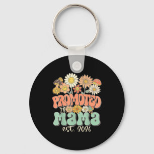 Promoted to mama 2026 wildflower pregnancy key ring