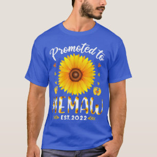 Promoted To Memaw Est 2022 Sunflowers New Memaw T-Shirt