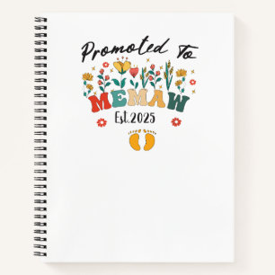 Promoted to Memaw est. 2025: A Special Year for a Notebook