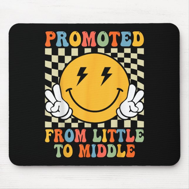 Promoted To Middle Brother Sister Toddler Baby Ann Mouse Pad (Front)