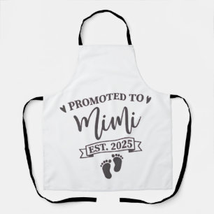 Promoted to Mimi Est. 2025 Grandma-to-be  Apron