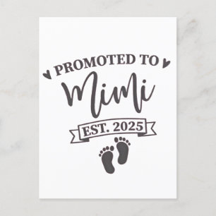 Promoted to Mimi Est. 2025 Grandma-to-be  Postcard