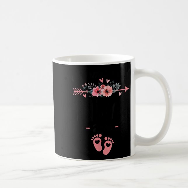 Promoted To Mimi Est 2026 Floral  Coffee Mug (Right)