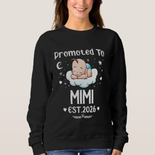 Promoted To Mimi EST. 2026 Mother's Day Cute Heart Sweatshirt