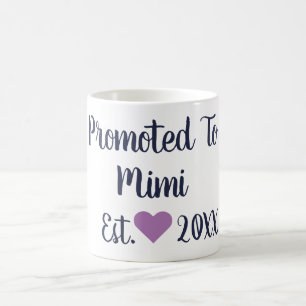 Promoted To Mimi Navy & Purple Mug