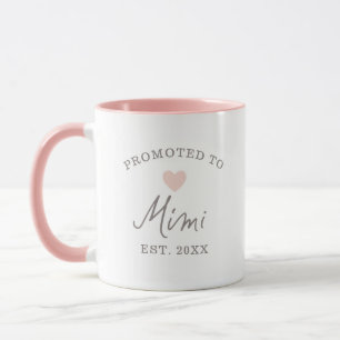 Promoted to Mimi Script Mothers Day Mug