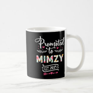 Promoted To Mimzy 2025 Cute Pregnancy Announcement Coffee Mug
