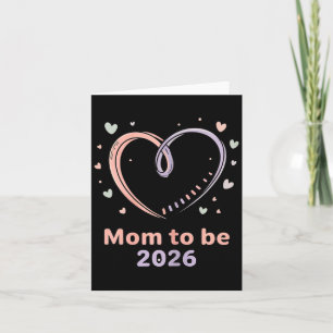 Promoted To Mom To Be Est. 2026 New Born Baby Moth Card