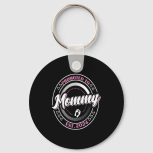 Promoted to mommy est 2026 first time mom baby key ring