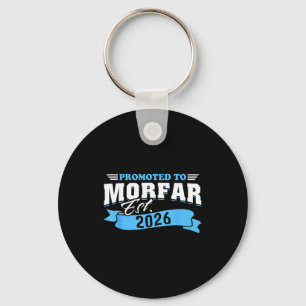 Promoted to morfar est 2026 new grandpa to be 26 key ring