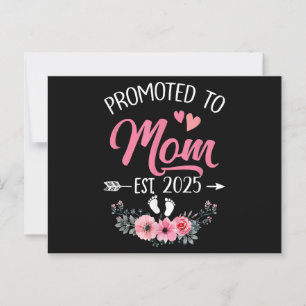 Promoted To Mum Est 2025 Mothers Day First Time Postcard