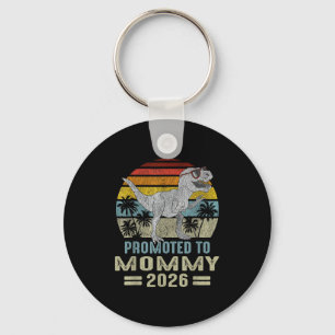 Promoted To Mummy 2026 T Rex Dinosaur Family Match Key Ring