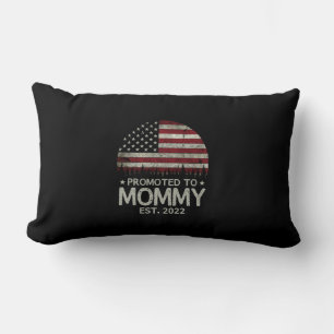 Promoted to Mummy Est 2022 First Time Dad Lumbar Cushion