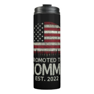 Promoted to Mummy Est 2022 First Time Dad Thermal Tumbler