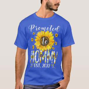 Promoted To Mummy EST 2022 Sunflower New Mother's T-Shirt