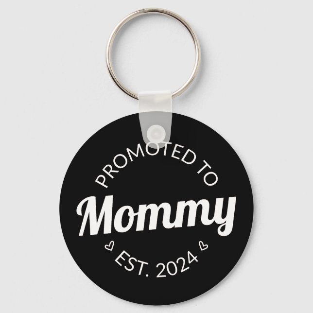 Promoted To Mummy Est. 2024 I Key Ring (Front)