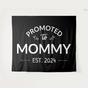 Promoted To Mummy Est. 2024 II Tapestry