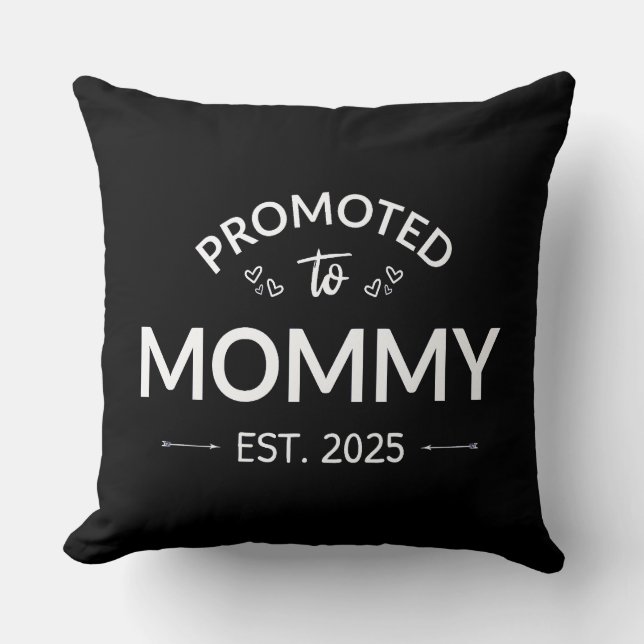 Promoted To Mummy Est. 2025 II Cushion (Front)