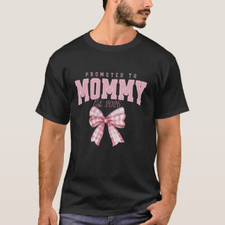 Promoted to Mummy Est 2026 Coquette Bow Baby Annou T-Shirt