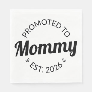 Promoted To Mummy Est. 2026 I Napkin