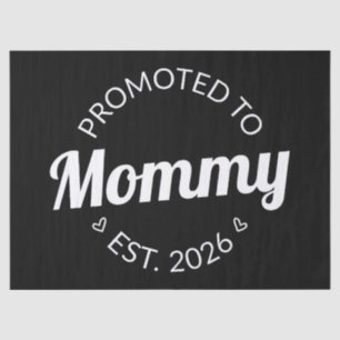 Promoted To Mummy Est. 2026 I Tissue Paper