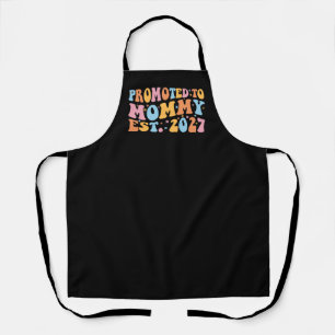 Promoted To Mummy Est 2027 New Mum Announcement Apron