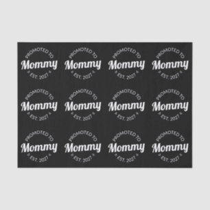 Promoted To Mummy Est 2027 New Mum Announcement I Tissue Paper