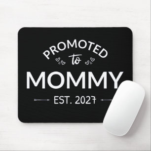 Promoted To Mummy Est 2027 New Mum Announcement II Mouse Pad