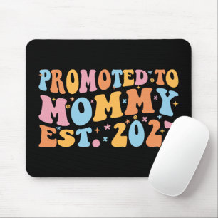 Promoted To Mummy Est 2027 New Mum Announcement Mouse Pad