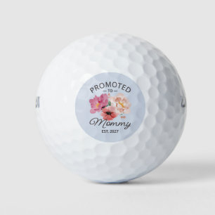 Promoted To Mummy Est 2027 New Mum Announcement VI Golf Balls