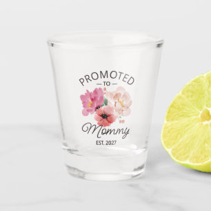 Promoted To Mummy Est 2027 New Mum Announcement VI Shot Glass
