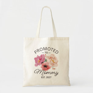 Promoted To Mummy Est 2027 New Mum Announcement VI Tote Bag