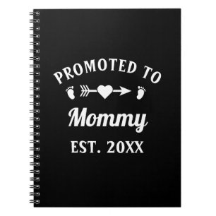 Promoted To Mummy Motherhood Mother's Day Notebook