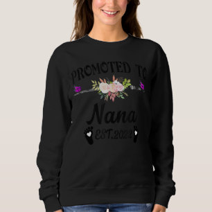 Promoted To Nana 2022 Pregnancy Announcement Sweatshirt