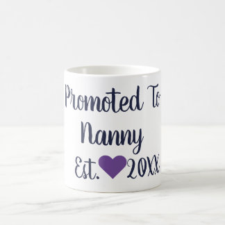 Promoted To Nanny Navy & Purple Mug