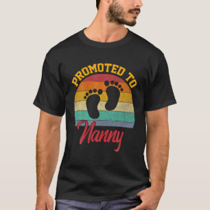 Promoted To Nanny Vintage Mother's Day Funny T-Shirt