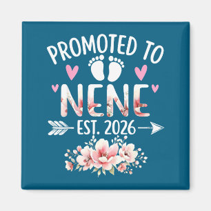 Promoted to nene est 2026 floral pregnancy magnet