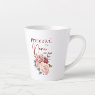 Promoted to Nona Mug – Floral Grandmother Gift