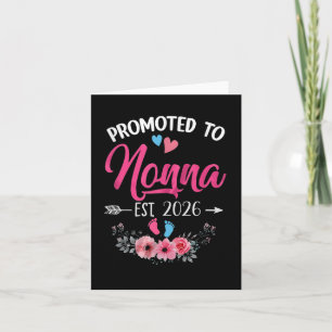 Promoted To Nonna 2026 Funny Gender Reveal Soon To Card