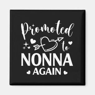Promoted to nonna again heart arrow matching  magnet
