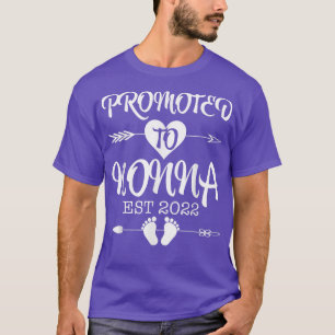 Promoted To Nonna EST 2022 Pregnancy Reveal  T-Shirt