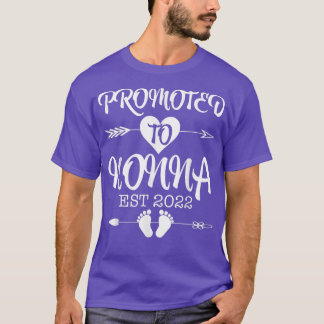 Promoted To Nonna EST 2022 Pregnancy Reveal  T-Shirt