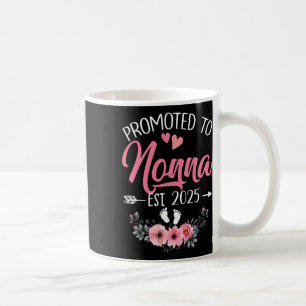 Promoted To Nonna Est 2025 Mothers Day First Time Coffee Mug